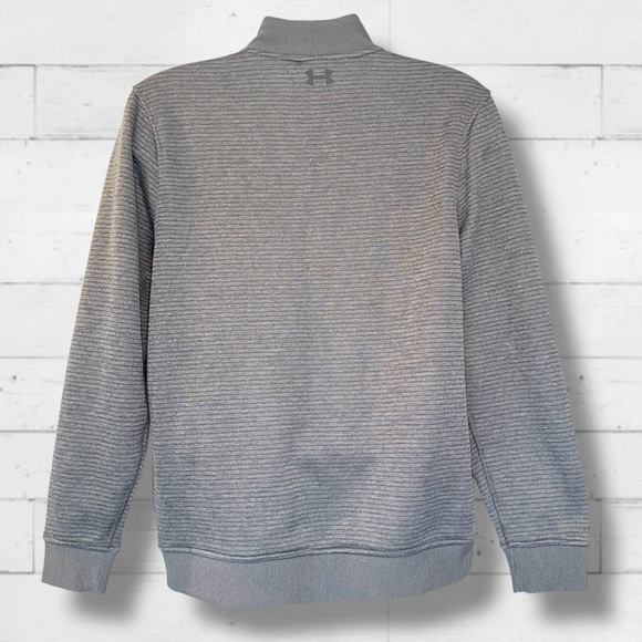 Under Armour ColdGear Quarter Zip Pullover Men’s Medium Gray Performance Top - Picture 6 of 10